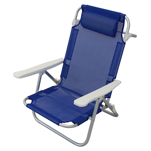 Poltrona Joy sedia a sdraio spiaggina da balcone e veranda con braccioli pieghevole in alluminio