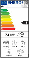 Beko WUXS61032WI-IT Lavatrice slim cm. 60 - capacità 6 kg - bianco