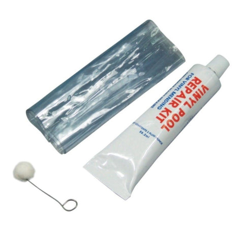 Kit di riparazione per piscine fuori terra e gonfiabili toppa in vinile con mastice