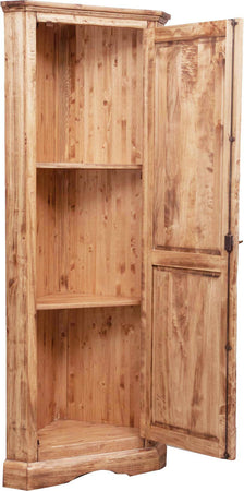 Biscottini Angoliera Country Biscottini legno massello tiglio finitura naturale 50x50x184