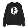 NIKE NBA Felpa Cappuccio Uomo Nba Po Fleece Logo Essential Bronet Black/white da uomo