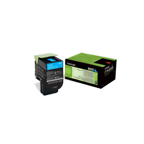 TONER LEXMARK CIANO 80C20C0 1.000 PAG