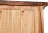 Biscottini Angoliera Country in legno massello di tiglio finitura naturale L50xPR50xH184 cm. Made in Italy