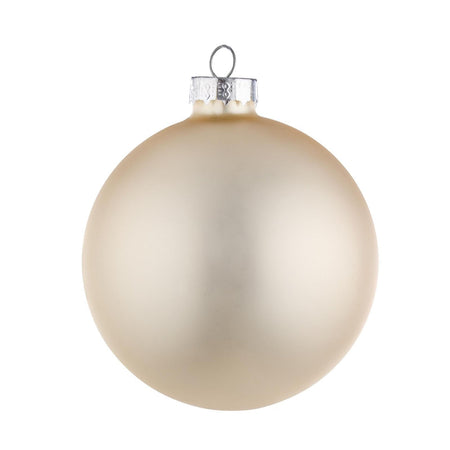 Palline in vetro per albero di natale champagne decorazione natalizia