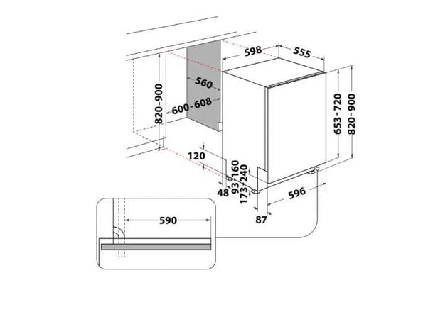 Lavastoviglie da incasso Hotpoint Ariston H2IHKD526