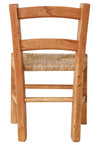Biscottini Sedia baby in legno massello di faggio con seduta in paglia L30xPR29xH50 cm Made in Italy