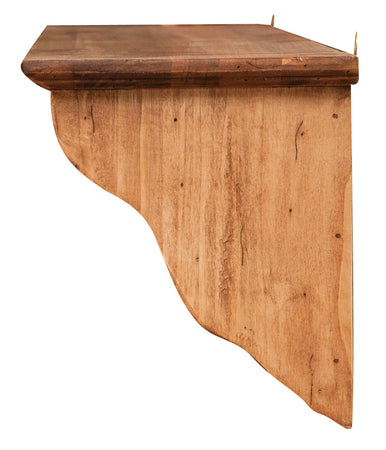 Biscottini Biscottini Attaccapanni Mensola Legno Massello Tiglio Naturale 100x22x25.5 Italy