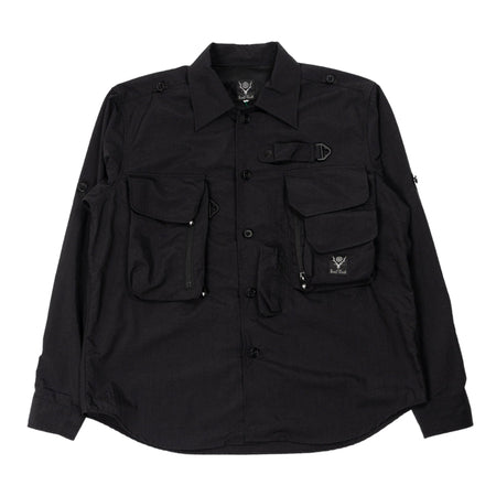 SOUTH2 WEST8 Tenkara Trout Shirt in Black da uomo
