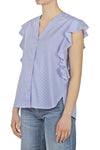ALESSIA SANTI Alessia Santi - Camicia - 450171 - Bianco/Blu da donna