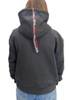 GCDS FELPA LOGO TAPE SCOUBA HOODIE da donna