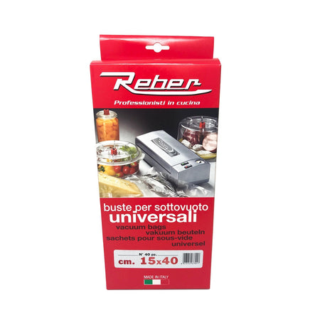 Sacchetti alimentari per sottovuoto e conservazione buste trasparenti goffrate 30 pezzi