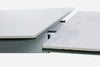Tavolo Quasar allungabile rettangolare con piano in ceramica con supporto in vetro temperato da 160-240 x 90 cm