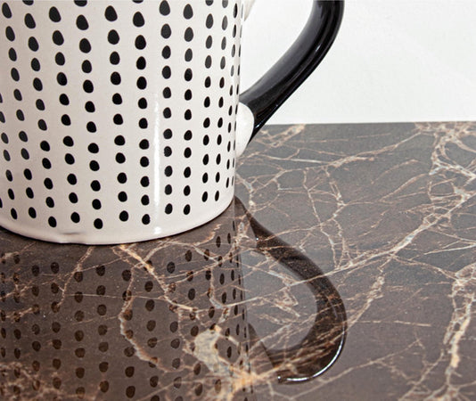 Tavolo "Briva" allungabile rettangolare con piano in ceramica e supporto in mdf