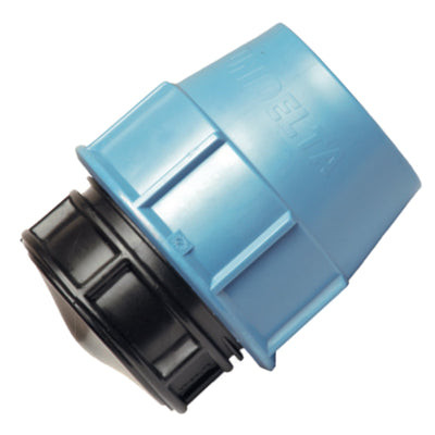 Raccordo tappo terminale di fine linea per irrigazione in polipropilene PN 16 Bar