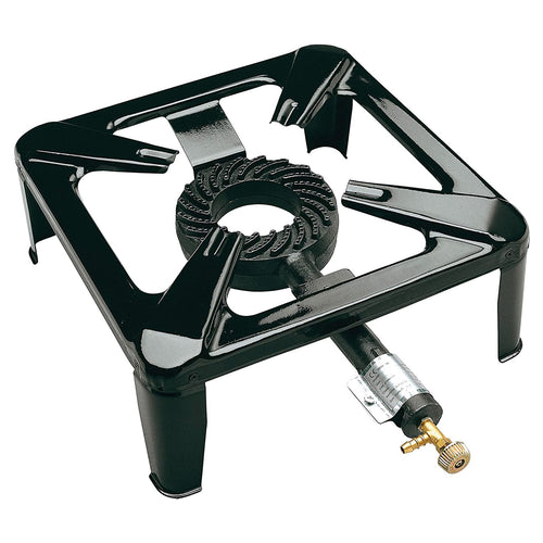 Fornellone a gas con telaio in ferro e bruciatore in ghisa 40 x 40 cm Drago