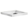 Sottovaso per vaso quadrato in resina per piante e fiori Made in Italy da esterno