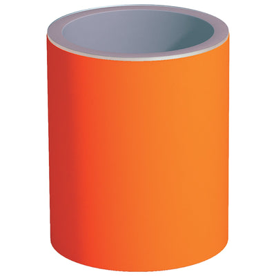 Tavolino Relax Cromia in resina con piano in vetro per esterno Made in Italy tinta unita h 70 cm