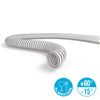 Tubo spiralato atossico in PVC con spirale di rinforzo bianco per liquidi alimentari antiurto