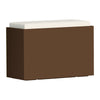 Poltroncina Comfy Roomy pouf in resina con cuscino alto confortevole Made in Italy