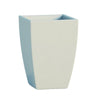 Vaso Cromia Prisma quadrato decorazione in resina Made in Italy da h 50 cm