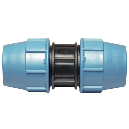 Manicotto in polipropilene a compressione per irrigazione e giardinaggio PN 16 Bar