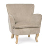 Poltrona Orlins per interno, Struttura In Legno Di Pino E Compensato, Rivestimento In Poliestere Effetto Boucle', Capitonne' 71.5 x 72.5 x 79h cm