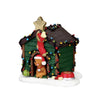 Decorazione per villaggio di Natale Cuccia del cane decorata con luci in poliresina, 6,1 x 6,1 x 4,7 cm