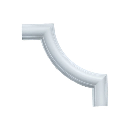 Angoli decorativi per soffitti e pareti, kit da 4 pezzi, in polistirene bianco