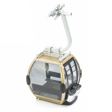 Cabina Omega IV, porta nera, in scala 1:32, per villaggio di Natale