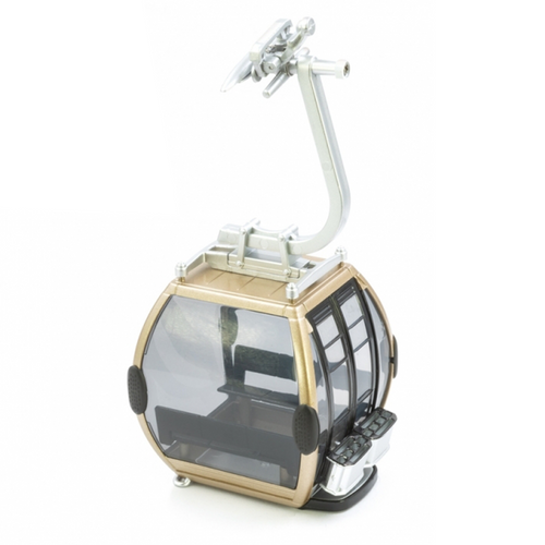 Cabina Omega IV, porta nera, in scala 1:32, per villaggio di Natale