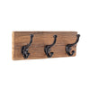 Appendiabiti Rafter struttura in legno con ganci in ferro per arredamento