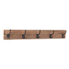 Appendiabiti Rafter struttura in legno con ganci in ferro per arredamento