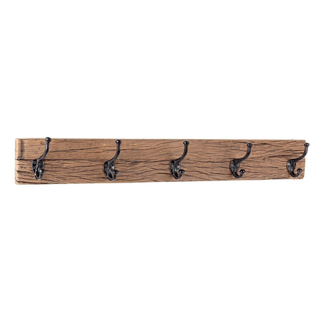 Appendiabiti "Rafter" struttura in legno con ganci in ferro per arredamento