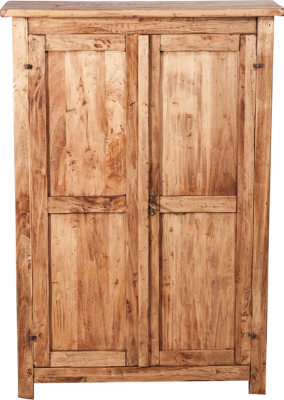 Biscottini Stipetto Country in legno massello di tiglio finitura naturale L68xPR25xH98 cm. Made in Italy