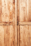 Biscottini Stipetto Country in legno massello di tiglio finitura naturale L68xPR25xH98 cm. Made in Italy