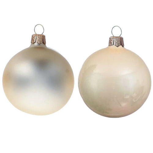 Palline in vetro per albero di natale champagne decorazione natalizia