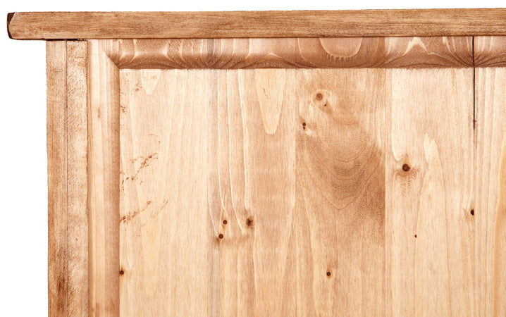 Biscottini Vetrina Country Biscottini legno tiglio 68x25x130 ripiani vetro Made Italy