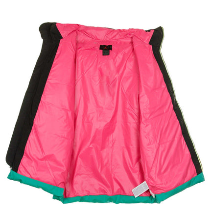 JORDAN Giaccone Lungo Uomo Down Parka Black/watermelon/neptune Green da uomo