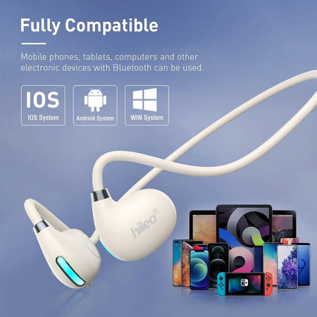 Cuffie Aperte Auricolari Wireless Bluetooth 5.4 impermeabili IPX5 10 ore musica