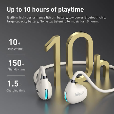 Cuffie Aperte Auricolari Wireless Bluetooth 5.4 impermeabili IPX5 10 ore musica