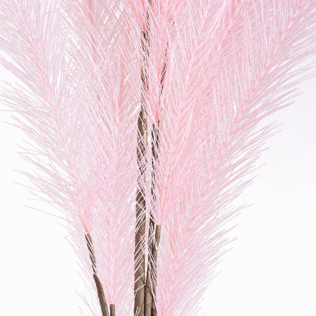 Ramo decorativo "Pavone" color Rosa Ø 10 x h 90 cm