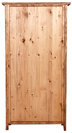 Biscottini Biscottini Vetrina Credenza Country legno tiglio naturale 68x25x130 ripiani