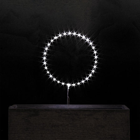 Cerchio BIA con 35 microled colore bianco decorazione natalizia per interno esterno