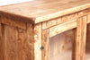 Biscottini Biscottini Vetrina Credenza Country legno tiglio naturale 68x25x130 ripiani