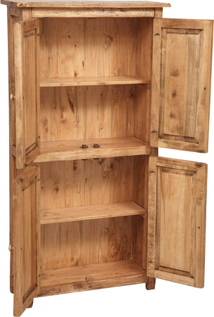 Biscottini Biscottini Stipetto Country legno massello tiglio naturale L68xP25xH130 Made in