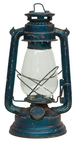 Biscottini Vecchia lanterna miniera a petrolio in metallo L15xPR15xH32 cm finiture assortite