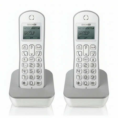 TEL.CORDLESS BRONDI GALA TWIN WH-GRIGIO