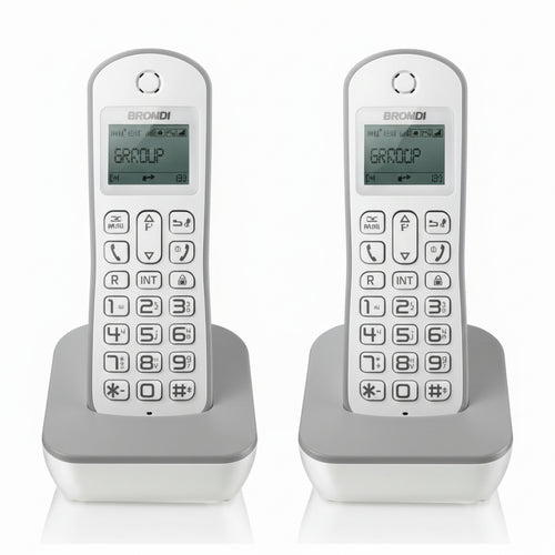 TEL.CORDLESS BRONDI GALA TWIN WH-GRIGIO