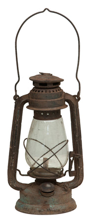 Biscottini Vecchia lanterna miniera a petrolio in metallo L15xPR15xH32 cm finiture assortite