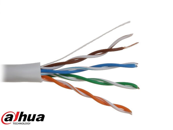 MATASSA BOBINA DAHUA CAVO RETE 100 METRI ETHERNET UTP CAT 5E 4X2 AWG 24 LAN RJ45 100% RAME - DH-PFM920C-A1